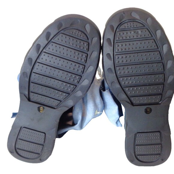 Blue Denim Knee High Boots Wide Calf Sz 9 Women's - Picture 14 of 14